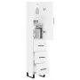 Hoher Schrank aus weißem Sperrholz, 34,5x34x180 cm. von , Sideboards - Ref: Foro24-3198873, Preis: 121,83 €, Rabatt: %