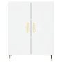 Tall white plywood highboard 69.5x34x180 cm by , Sideboards - Ref: Foro24-3198321, Price: 165,95 €, Discount: %