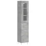 Gray concrete plywood sideboard 34.5x34x180 cm by , Sideboards - Ref: Foro24-3199229, Price: 113,52 €, Discount: %