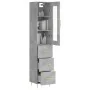 Gray concrete plywood sideboard 34.5x34x180 cm by , Sideboards - Ref: Foro24-3199229, Price: 113,52 €, Discount: %