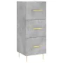 Aparador de madera contrachapada gris hormigón 34,5x34x180 cm de , Aparadores - Ref: Foro24-3199229, Precio: 112,13 €, Descue...