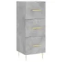 Gray concrete plywood sideboard 34.5x34x180 cm by , Sideboards - Ref: Foro24-3199229, Price: 113,52 €, Discount: %
