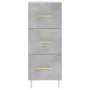 Aparador de madera contrachapada gris hormigón 34,5x34x180 cm de , Aparadores - Ref: Foro24-3199229, Precio: 112,13 €, Descue...