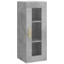 Aparador de madera contrachapada gris hormigón 34,5x34x180 cm de , Aparadores - Ref: Foro24-3199229, Precio: 112,13 €, Descue...