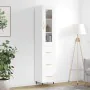 Hoher Schrank aus weißem Sperrholz, 34,5x34x180 cm. von , Sideboards - Ref: Foro24-3199217, Preis: 113,78 €, Rabatt: %