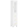 Hoher Schrank aus weißem Sperrholz, 34,5x34x180 cm. von , Sideboards - Ref: Foro24-3199217, Preis: 113,78 €, Rabatt: %