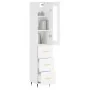 Hoher Schrank aus weißem Sperrholz, 34,5x34x180 cm. von , Sideboards - Ref: Foro24-3199217, Preis: 113,78 €, Rabatt: %