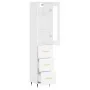 Hoher Schrank aus weißem Sperrholz, 34,5x34x180 cm. von , Sideboards - Ref: Foro24-3199217, Preis: 113,78 €, Rabatt: %