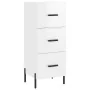 Tall high gloss white plywood sideboard 34.5x34x180 cm by , Sideboards - Ref: Foro24-3199243, Price: 134,77 €, Discount: %
