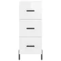 Tall high gloss white plywood sideboard 34.5x34x180 cm by , Sideboards - Ref: Foro24-3199243, Price: 134,77 €, Discount: %