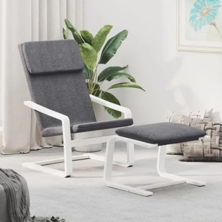 Relax armchair with dark gray fabric footstool by , Armchairs - Ref: Foro24-3154414, Price: 136,97 €, Discount: %
