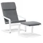 Relax armchair with dark gray fabric footstool by , Armchairs - Ref: Foro24-3154414, Price: 136,97 €, Discount: %