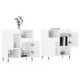 2 Schränke aus weiß glänzendem Sperrholz von , Sideboards - Ref: Foro24-3190119, Preis: 129,75 €, Rabatt: %