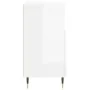 Aparadores 2 uds madera contrachapada blanco brillo de , Aparadores - Ref: Foro24-3190119, Precio: 129,72 €, Descuento: %