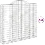 18 units of arched iron gabion baskets 200x50x180/200 cm by , Pots and planters - Ref: Foro24-3146418, Price: 2,00 €, Discoun...