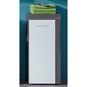 Trendteam Armario de almacenaje Miami blanco y plata ahumado de , Tocadores de baño - Ref: Foro24-445400, Precio: 53,62 €, De...
