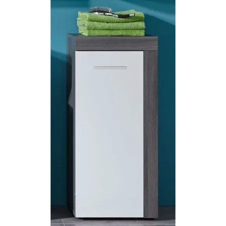 Trendteam Armario de almacenaje Miami blanco y plata ahumado de , Tocadores de baño - Ref: Foro24-445400, Precio: 53,57 €, De...