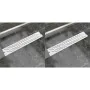 Lineare Duschablauf 2 Stück gebogen 630x140 mm Edelstahl von , Abflüsse - Ref: Foro24-275960, Preis: 82,47 €, Rabatt: %