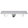 Linear shower drain, 2 pieces, curved, 630x140 mm, stainless steel by , Drains - Ref: Foro24-275960, Price: 82,47 €, Discount: %