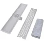 Linear shower drain, 2 pieces, curved, 630x140 mm, stainless steel by , Drains - Ref: Foro24-275960, Price: 82,47 €, Discount: %