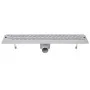 Linear shower drain, 2 pieces, curved, 630x140 mm, stainless steel by , Drains - Ref: Foro24-275960, Price: 82,47 €, Discount: %