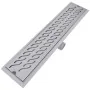 Linear shower drain, 2 pieces, curved, 630x140 mm, stainless steel by , Drains - Ref: Foro24-275960, Price: 82,47 €, Discount: %