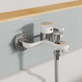 EISL DIZIANI chrome white single lever bathroom faucet by , Faucets - Ref: Foro24-446483, Price: 73,22 €, Discount: %