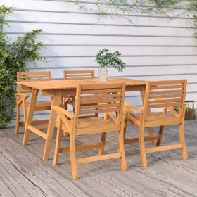 Massiver Gartentisch aus Akazienholz 150x90x75 cm von , Gartentische - Ref: Foro24-363310, Preis: 182,08 €, Rabatt: %