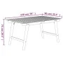 Solid acacia wood garden table 150x90x75 cm by , Garden tables - Ref: Foro24-363310, Price: 182,08 €, Discount: %