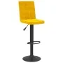 Taburete de cocina de terciopelo amarillo mostaza de , Taburetes de cocina - Ref: Foro24-335759, Precio: 83,55 €, Descuento: %