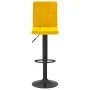 Taburete de cocina de terciopelo amarillo mostaza de , Taburetes de cocina - Ref: Foro24-335759, Precio: 83,55 €, Descuento: %