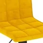 Taburete de cocina de terciopelo amarillo mostaza de , Taburetes de cocina - Ref: Foro24-335759, Precio: 83,55 €, Descuento: %