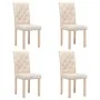 Dining chairs 4 units, cream-colored fabric by , dining chairs - Ref: Foro24-336860, Price: 242,11 €, Discount: %