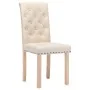 Dining chairs 4 units, cream-colored fabric by , dining chairs - Ref: Foro24-336860, Price: 242,11 €, Discount: %