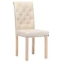 Esszimmerstühle, 4 Stück, Stoff in Cremefarbe. von , Essstühle - Ref: Foro24-336860, Preis: 242,11 €, Rabatt: %