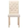Dining chairs 4 units, cream-colored fabric by , dining chairs - Ref: Foro24-336860, Price: 242,11 €, Discount: %