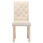 Esszimmerstühle, 4 Stück, Stoff in Cremefarbe. von , Essstühle - Ref: Foro24-336860, Preis: 242,11 €, Rabatt: %
