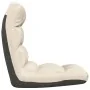 Folding floor chair in cream fabric by , Floor chairs - Ref: Foro24-336586, Price: 72,64 €, Discount: %