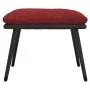 Footrest in fabric and synthetic leather, wine color, 45x29.5x35 cm. by , Ottomans - Ref: Foro24-341523, Price: 33,14 €, Disc...