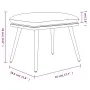 Footrest in fabric and synthetic leather, wine color, 45x29.5x35 cm. by , Ottomans - Ref: Foro24-341523, Price: 33,14 €, Disc...