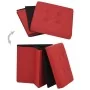 Folding storage stool 2 units synthetic linen red wine by , Folding stools and chairs - Ref: Foro24-338777, Price: 39,80 €, D...