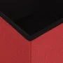 Folding storage stool 2 units synthetic linen red wine by , Folding stools and chairs - Ref: Foro24-338777, Price: 39,80 €, D...