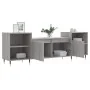 TV stand made of gray Sonoma plywood, measuring 160x35x55 cm. by , TV Furniture - Ref: Foro24-831338, Price: 91,85 €, Discoun...