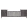 TV stand made of gray Sonoma plywood, measuring 160x35x55 cm. by , TV Furniture - Ref: Foro24-831338, Price: 91,85 €, Discoun...