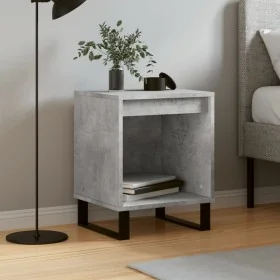 Nachttisch aus grauem Beton-Verbundholz, 40x35x50 cm. von , Nachttische - Ref: Foro24-830740, Preis: 31,64 €, Rabatt: %