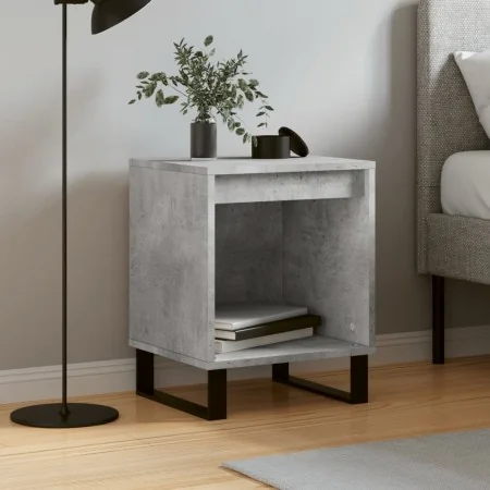Bedside table made of gray concrete engineered wood, 40x35x50 cm by , Nightstands - Ref: Foro24-830740, Price: 31,64 €, Disco...
