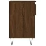 Schuhschrank aus braunem Eichenfurnierholz 102x36x60 cm. von , Schuhregale und Schuhorganisatoren - Ref: Foro24-831371, Preis...