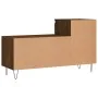 Schuhschrank aus braunem Eichenfurnierholz 102x36x60 cm. von , Schuhregale und Schuhorganisatoren - Ref: Foro24-831371, Preis...