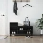 Shoe cabinet made of black plywood wood 102x36x60 cm by , Shoe racks and shoe organizers - Ref: Foro24-831373, Price: 62,58 €...