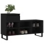 Mueble zapatero madera contrachapada negro 102x36x60 cm de , Zapateros y organizadores de calzado - Ref: Foro24-831373, Preci...